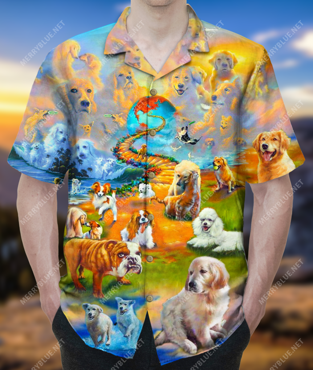 All Dogs Go To Heaven Unisex Hawaiian Shirt