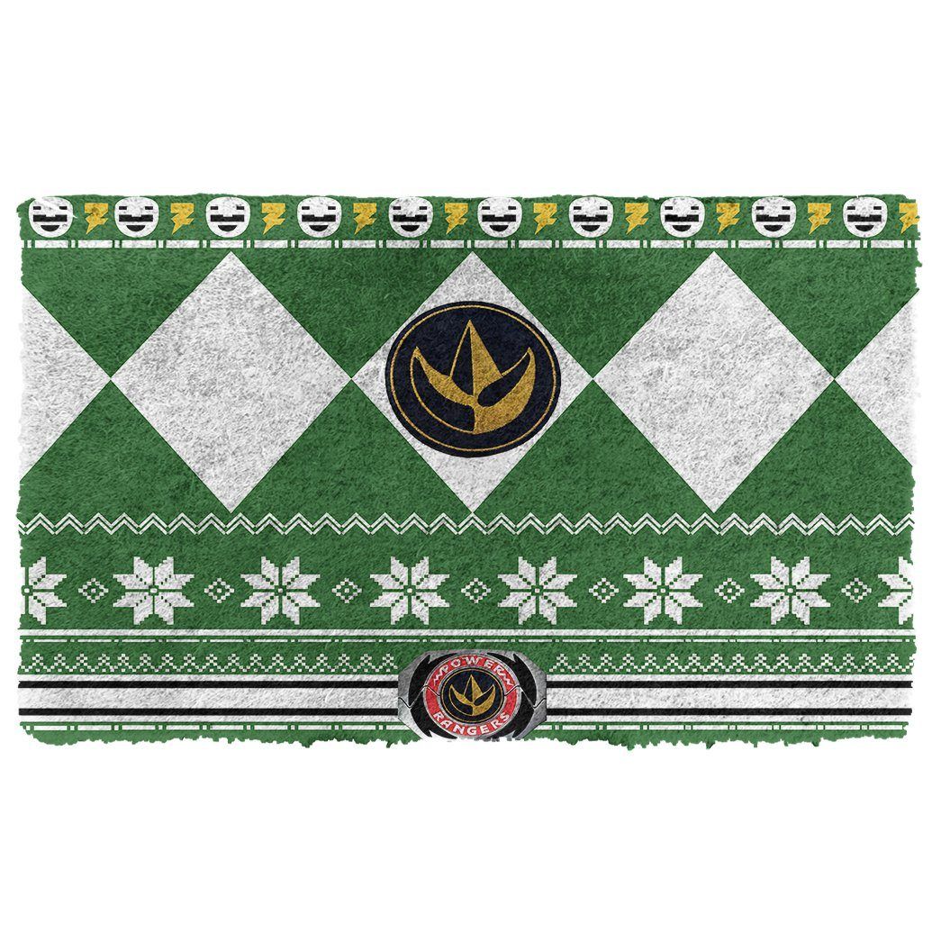 Gearhumans 3D Mighty Morphin Power Ranger Ugly Green Doormat