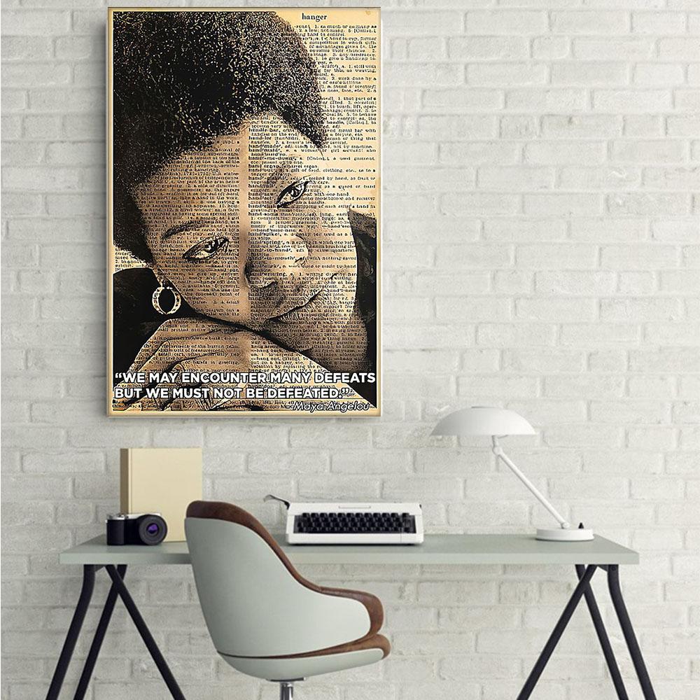 West Africa Best Canvas Prints Vintage African American Poster Black Woman African Men Glamorous Wall Art For Living Room