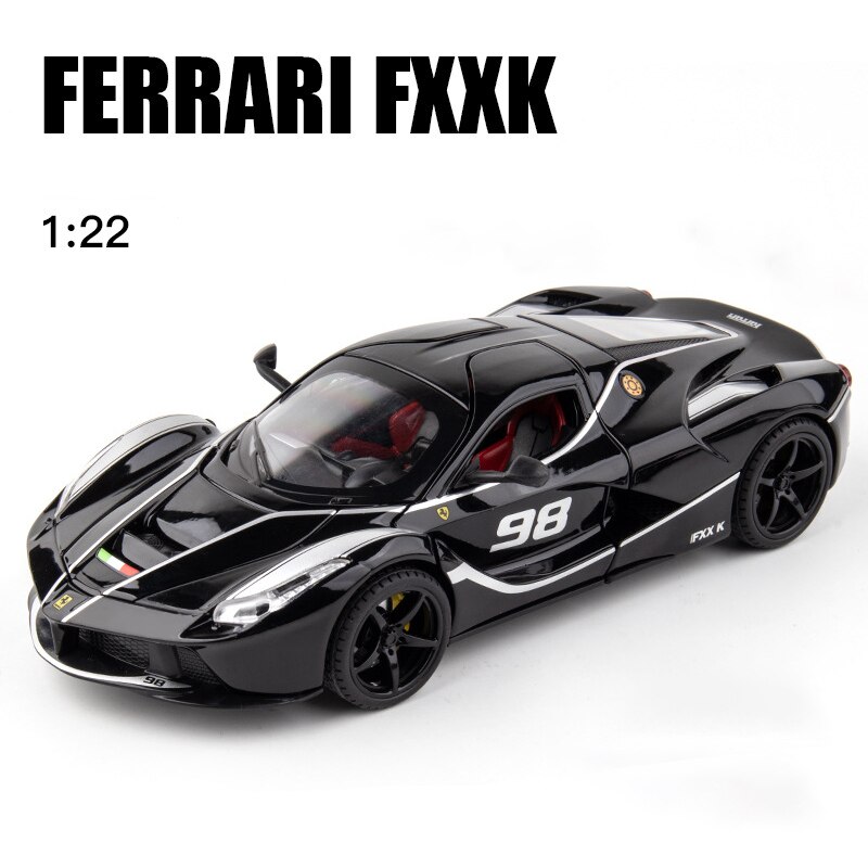 1:22 Ferraris Laferrari FXXK Toy Alloy Car Diecasts & Toy Vehicles Sound and light Car Model Collection Car Toys For Children alx