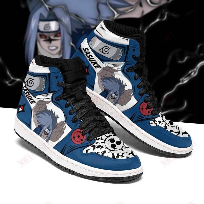 Naruto Sasuke Shoes Cursed Seal of Heaven Power Boots Anime Sneakers