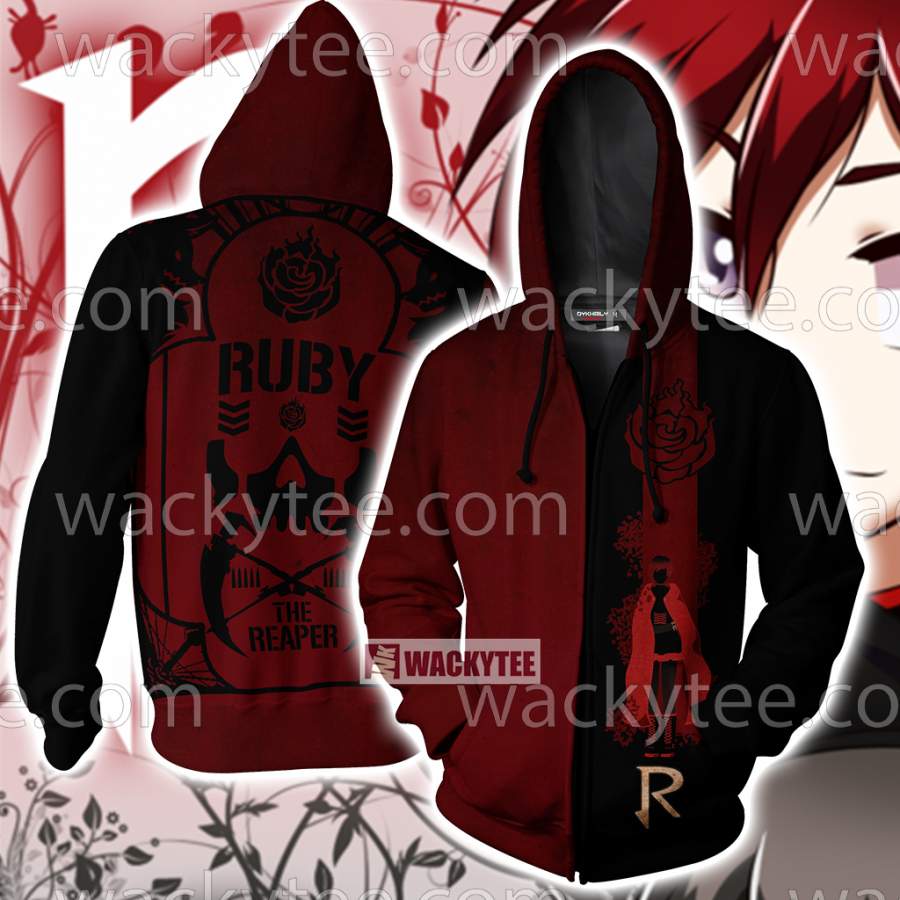 RWBY Ruby The Reaper Zip Up Hoodie