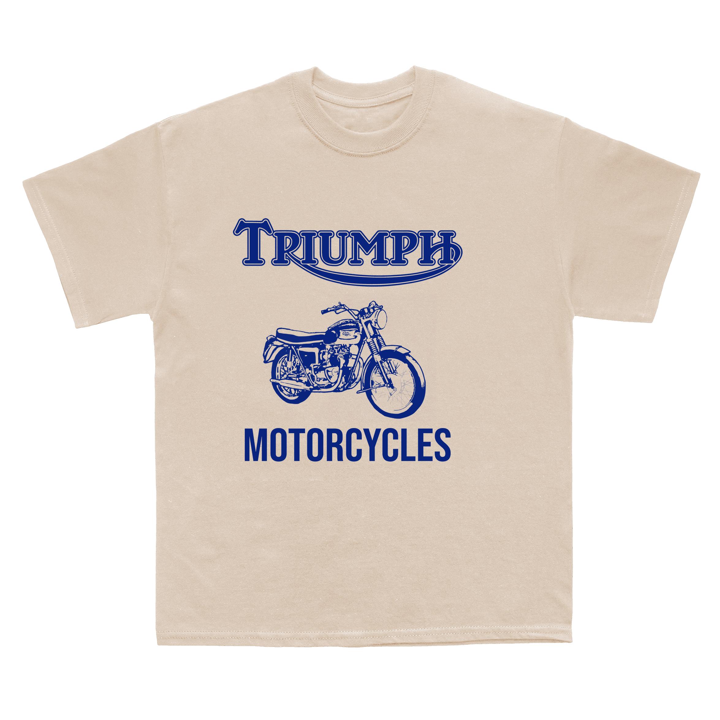 Triumph Motorcycles T-Shirt, Classic British Bike Tee, Vintage Motorcycle Apparel, Rider Gift Shirt, Unisex Casual Moto Fan Merch