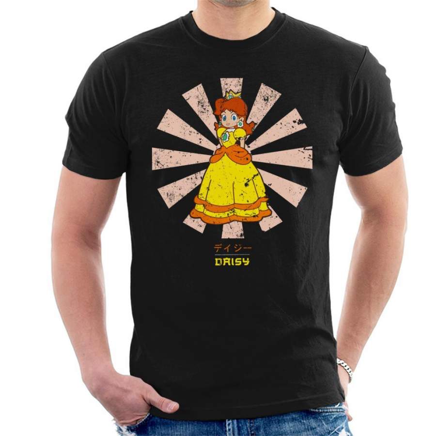 Princess Daisy Retro Japanese Mario Men’s T-Shirt