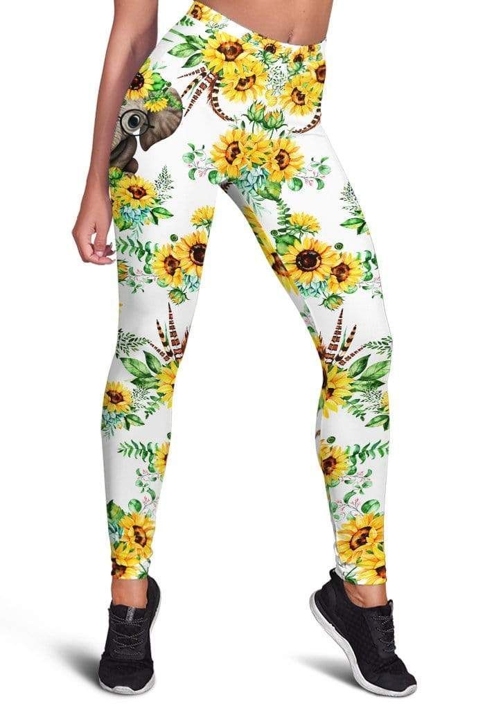 Elephant with flower Full-print Leggings