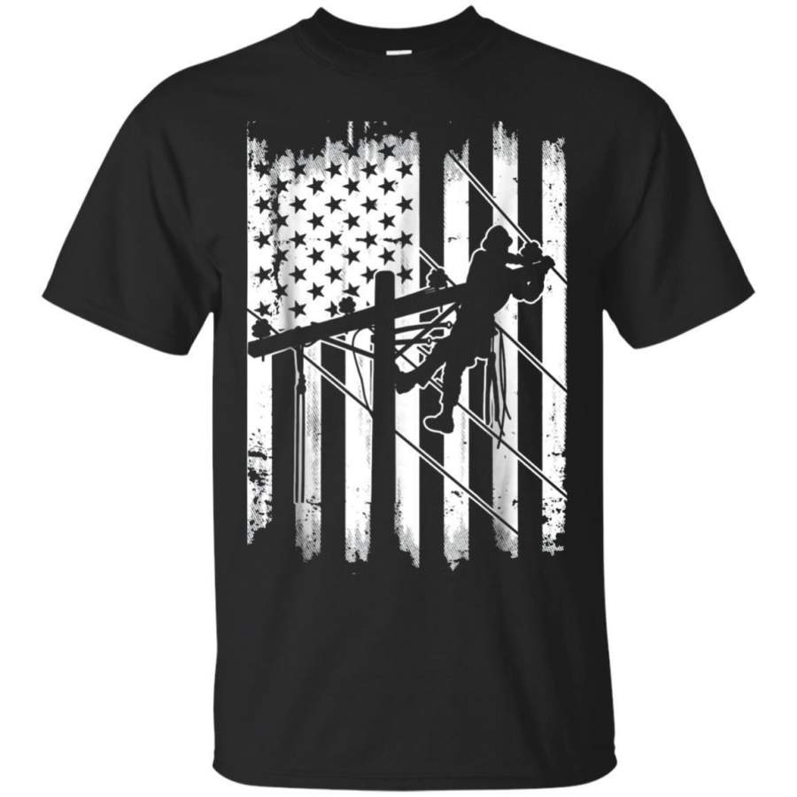 AGR Lineman Shirt  Lineman Flag Tshirt Jaq T-shirt