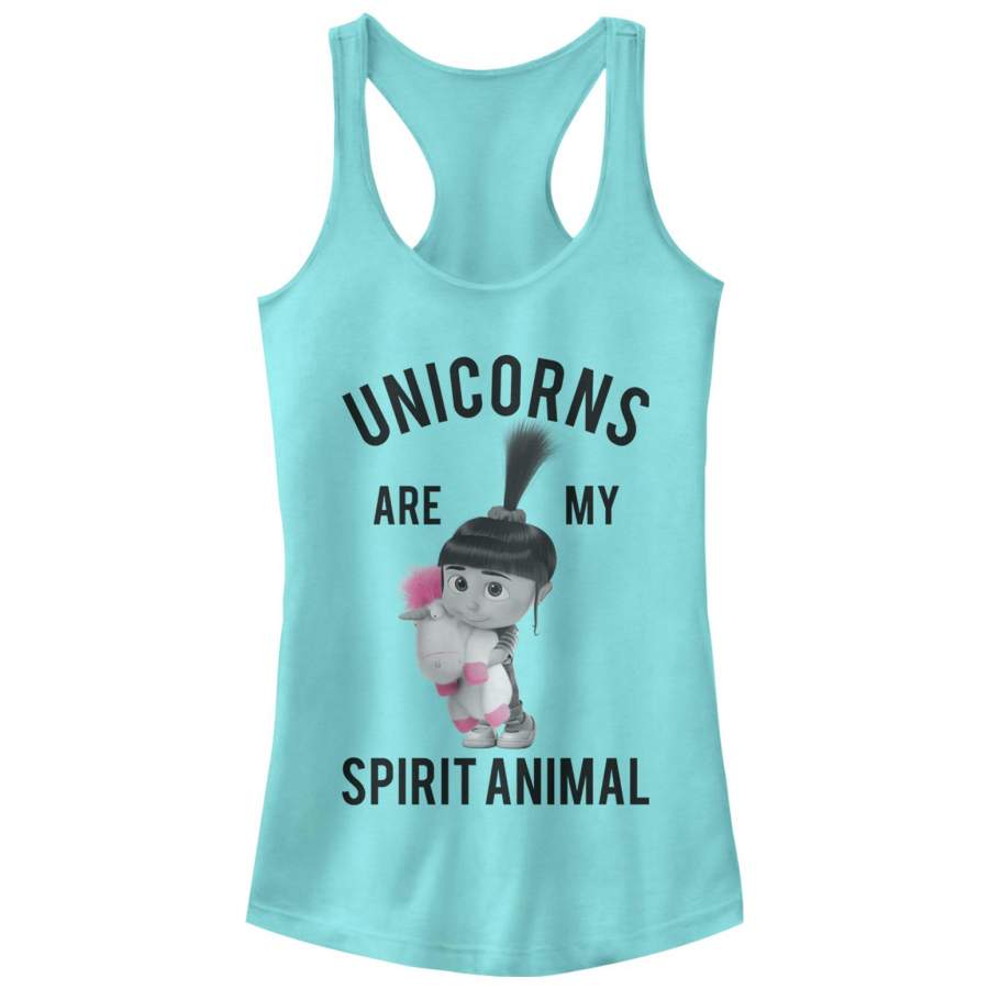 Despicable Me 3 Junior’s Agnes Unicorn Spirit Animal  Racerback Tank