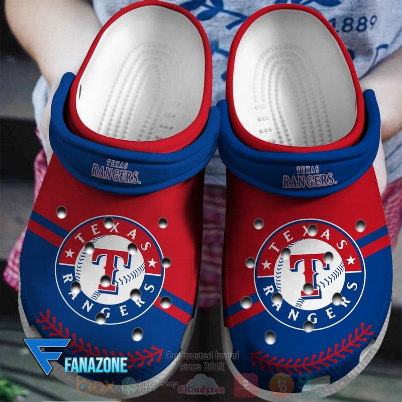 Texas Rangers MLB Sport Crocs Clogs Crocband Shoes Comfortable For Men Women and Kids 3