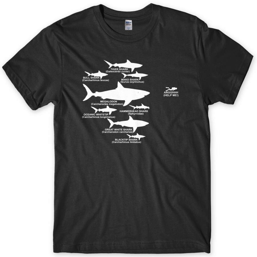 Shark Hierarchy Diver Diving  T-Shirt