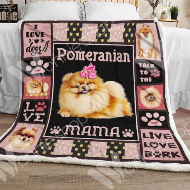 Pomeranian Dog Sherpa Blanket NOV502 73O56