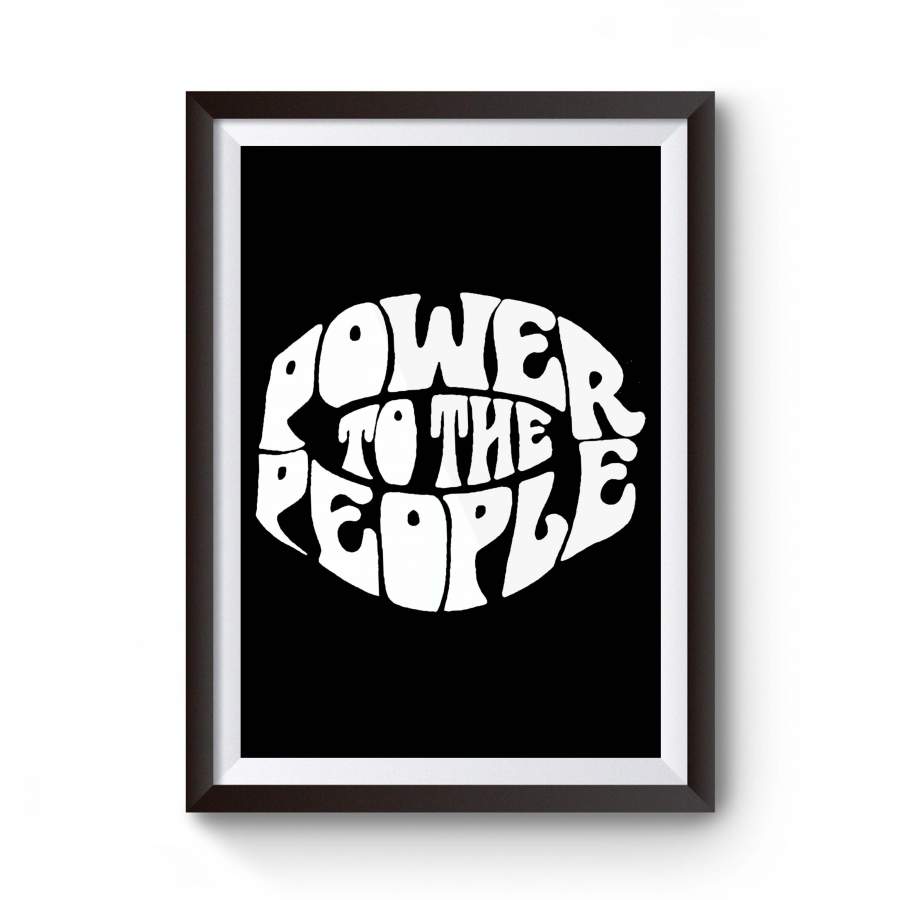 Power To The People Ringer Vintage Style Super Soft 10% Of Proceeds Go To Social Justice Organizations Soft And Thin Ringer Poster