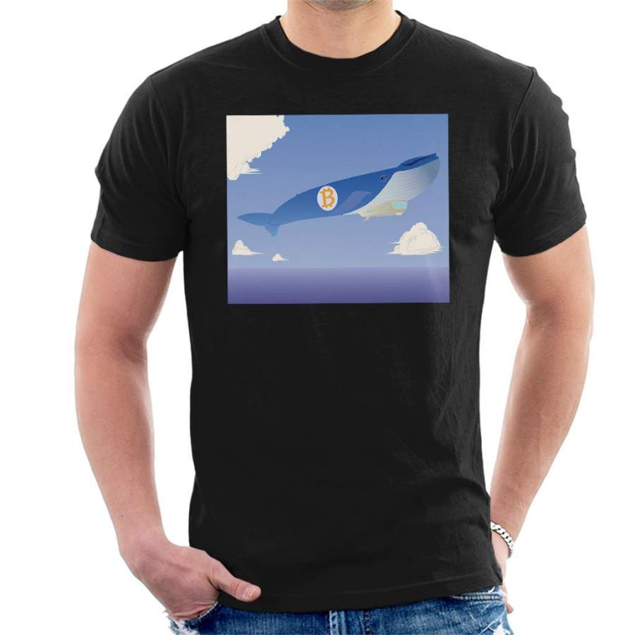 Bitcoin Air Whale Men’s T-Shirt