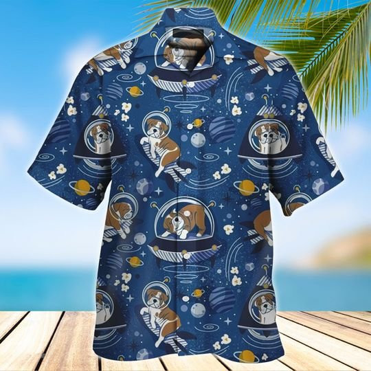 English Bulldog Hawaii Shirt Unisex Adult Ha41127