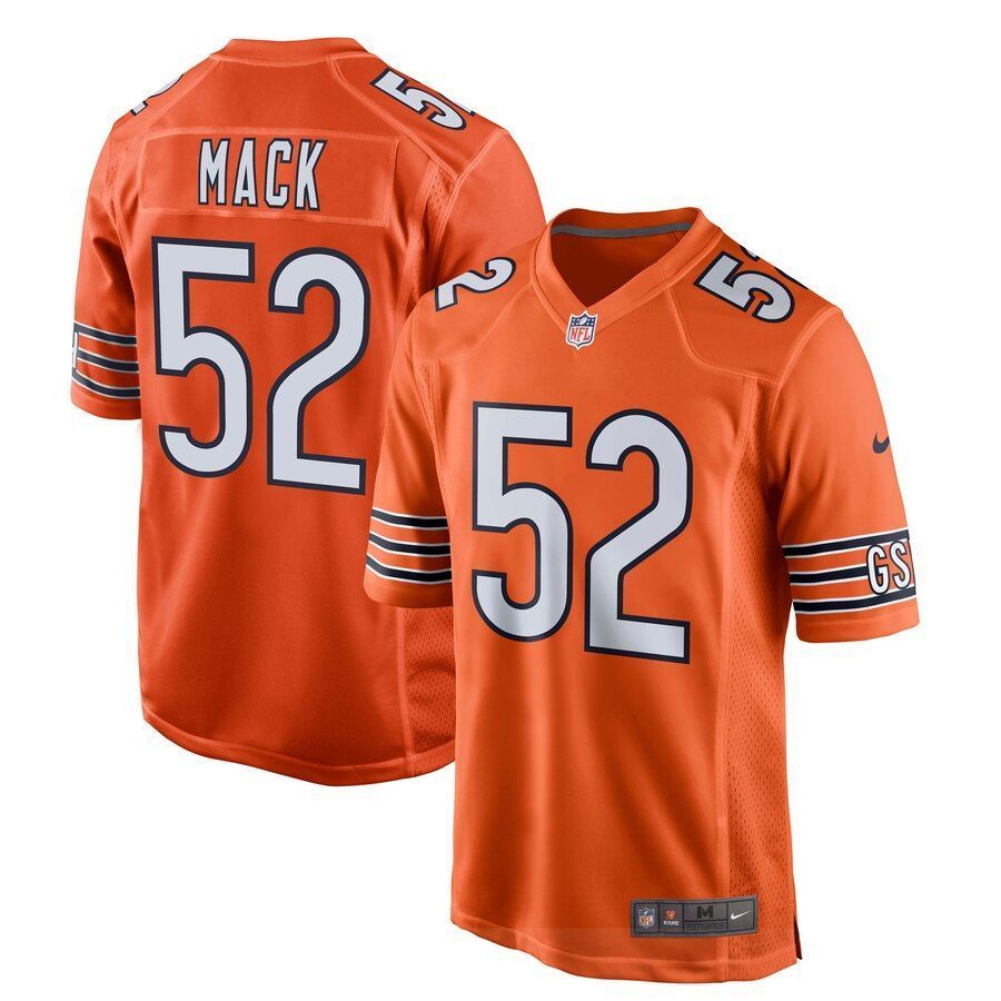 Khalil Mack Chicago Bears Game Jersey Orange 2019