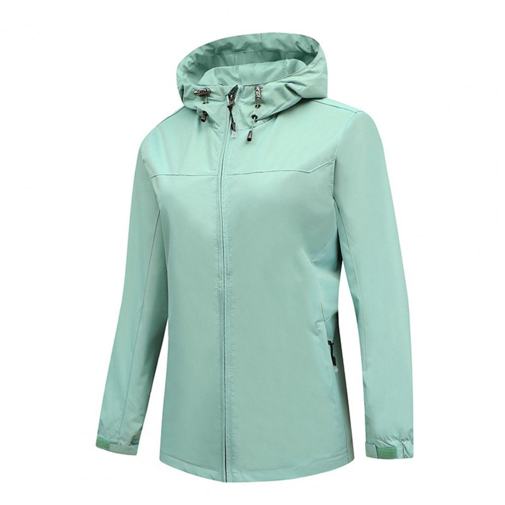 Stylish Women Outerwear Autumn Winter Ladies Jacket Fine Stitching Windproof Zipper Pockets Hoodie Outerwear alx