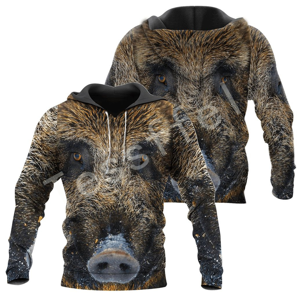 Tessffel Boar Hunting 3D All Over Printed New Men’s Sweatshirt Harajuku Zipper Hoodie Casual Unisex Jacket Pullover Style-4 alx