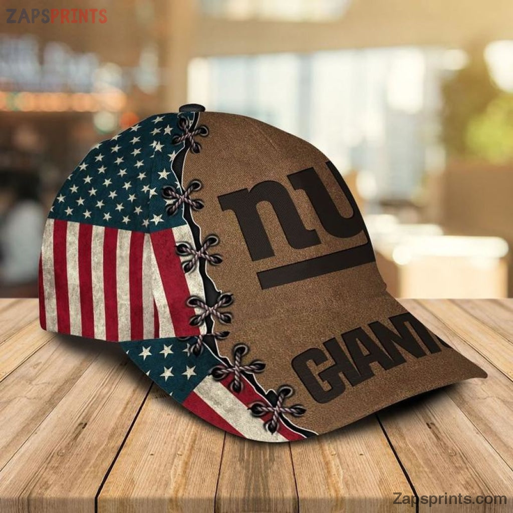 New York Giants Usa Flag 3D Classic Cap Gift For Fan Football Lovers