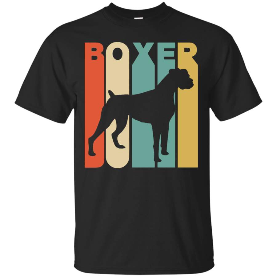 Vintage Style Boxer Silhouette Dog Owner T-Shirt – Teeever.com