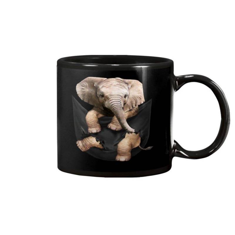 Lovely Phone Case With Elephant In Pocket Gift For Elephant Lovers Mug