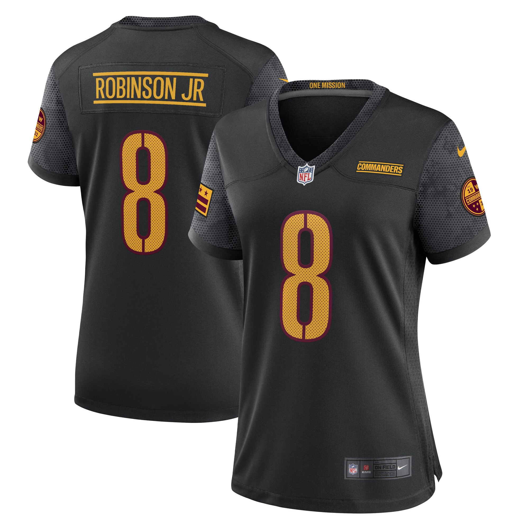 Women’s Washington Commanders Brian Robinson Jr. Black Player Jersey