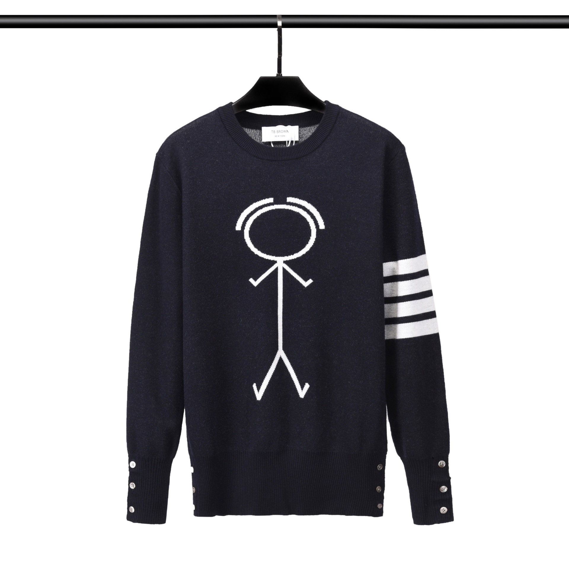 2022 Men Pullover Wool Sweater O-Neck Casual Knitted Small Cartoon Men Top Long Sleeve Sweatshirt Korean Design High Quality alx