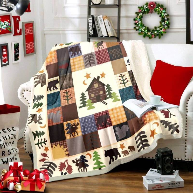 Animal HM2611005TT Sherpa Fleece Blanket