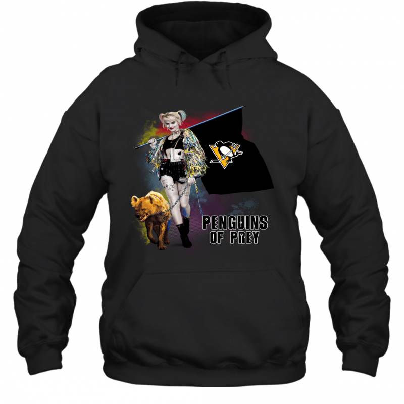 Harley Quinn flag Pittsburgh Penguins Of Prey Hoodie