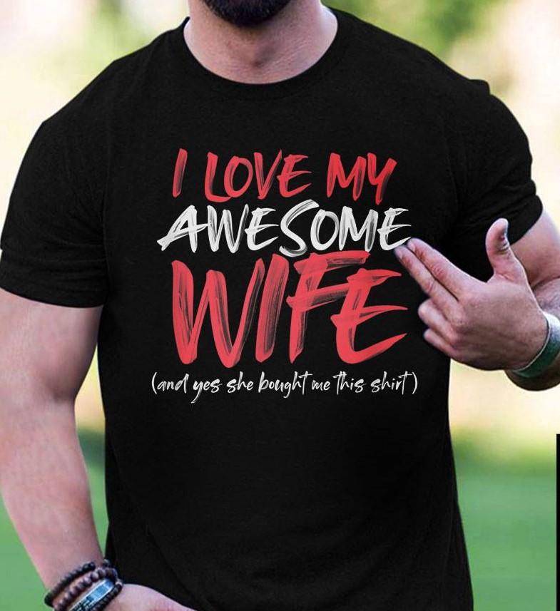 I Love My Wife Couple Wife Husband Standard/Premium T-Shirt Hoodie