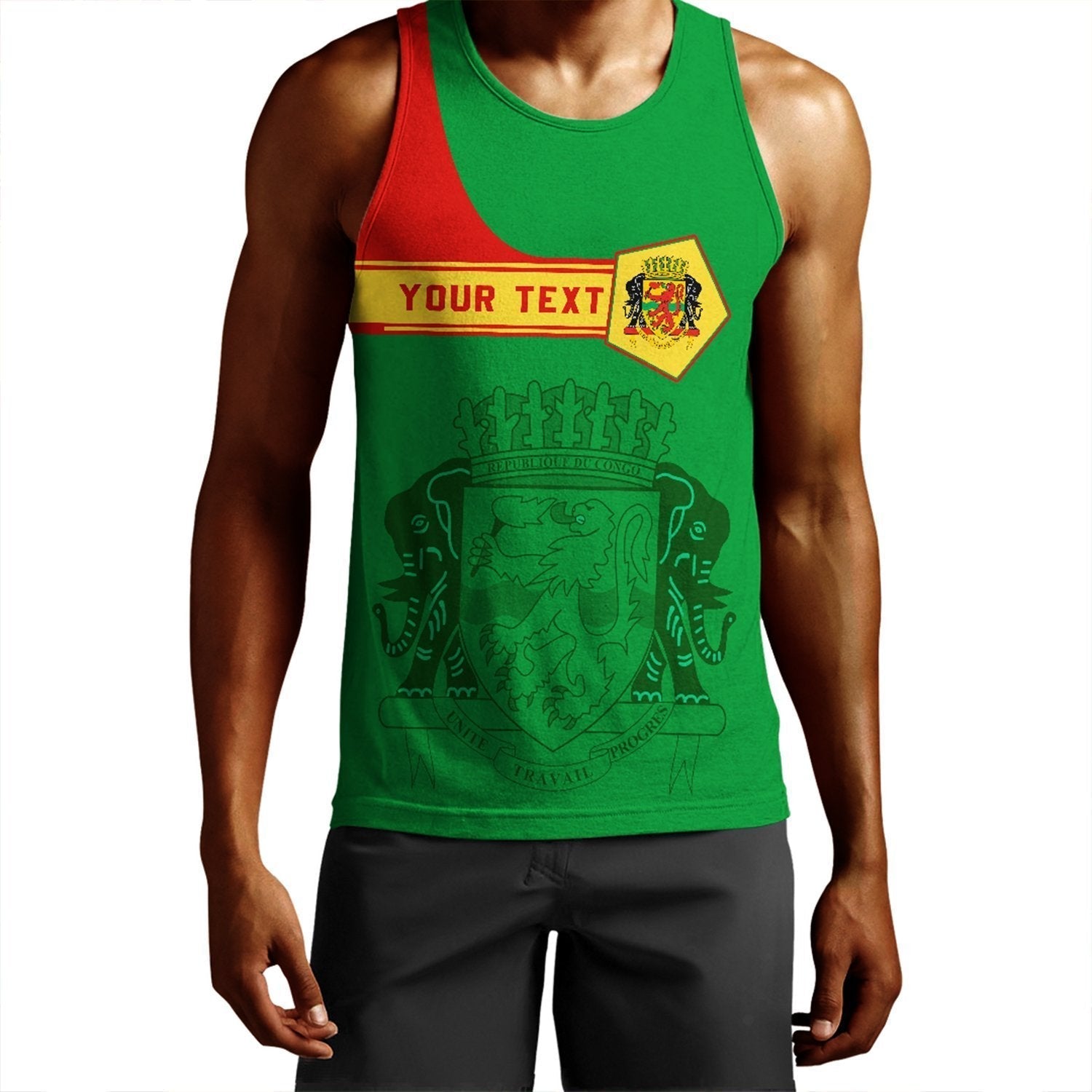 (Custom) African Tank Top – Republic Of The Congo Men’S Tank Top Pentagon Style