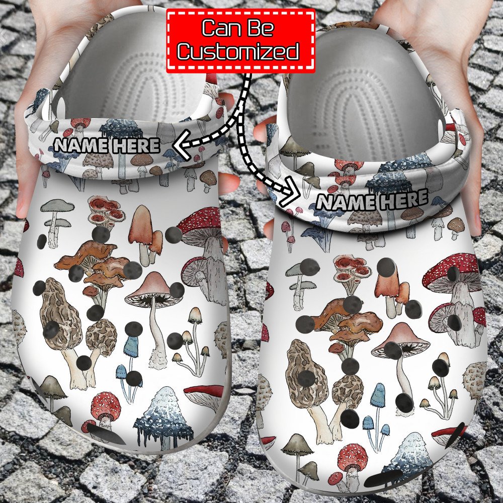 Mushroom Crocs – Mushroom Pattern Shoe Charms Gift For Lovers Her Birthday Gifts Clog Shoes For Men And Women