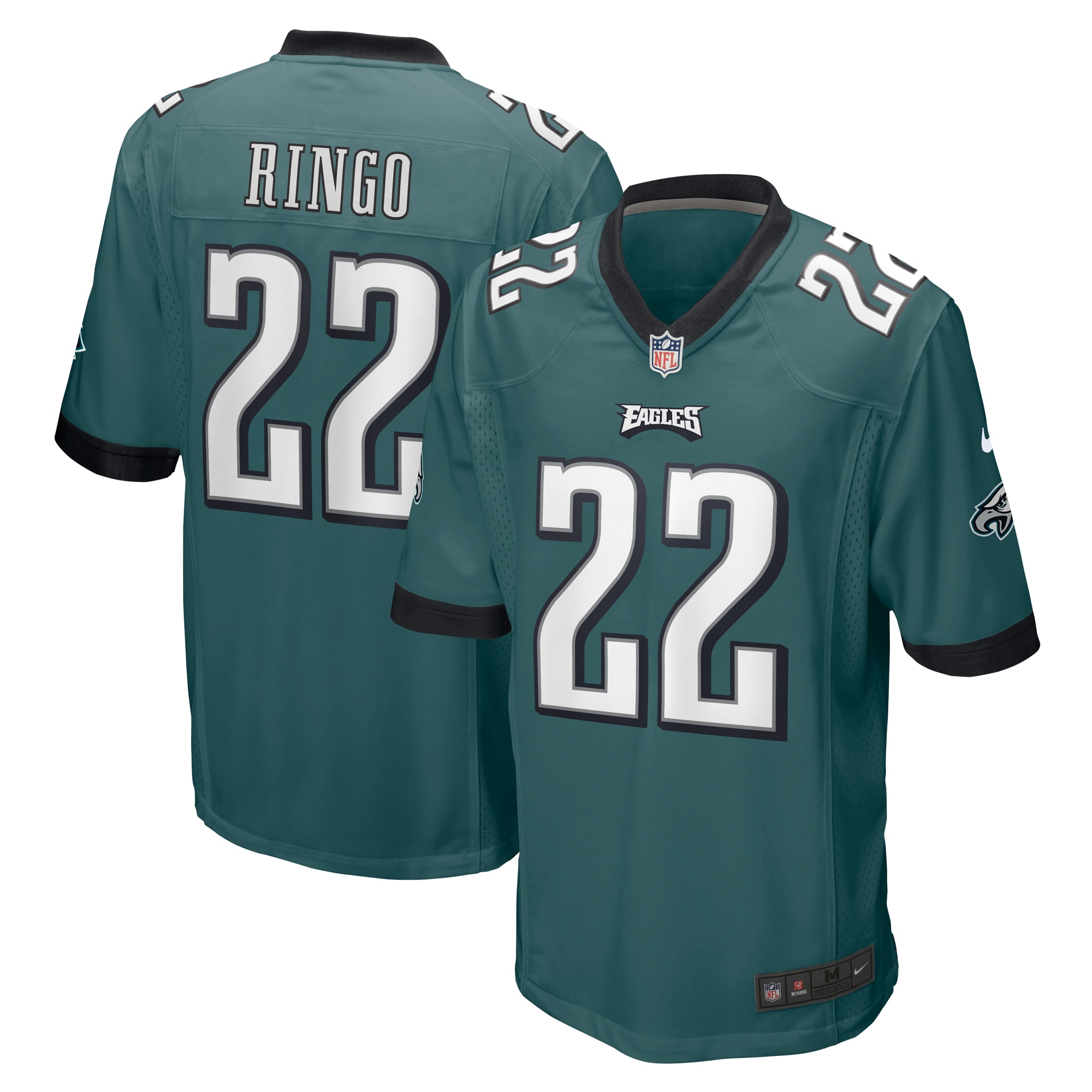 Kelee Ringo Philadelphia Eagles Team Game Jersey – Midnight Green