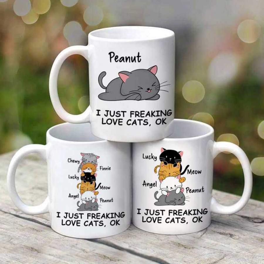 Cats Pile Personalized AOP Mug