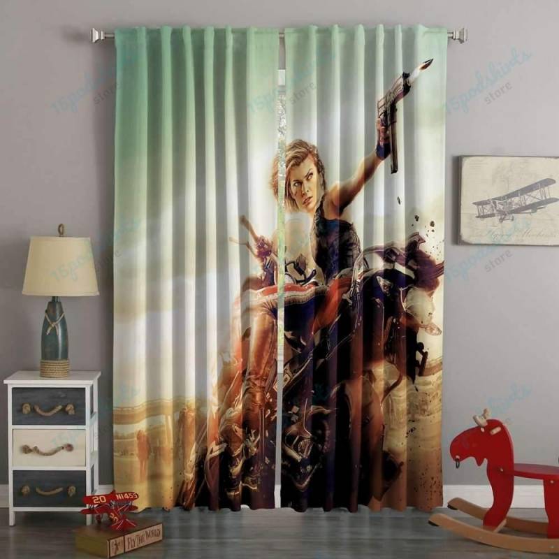 3D Printed Resident Evil Style Custom Living Room Curtains