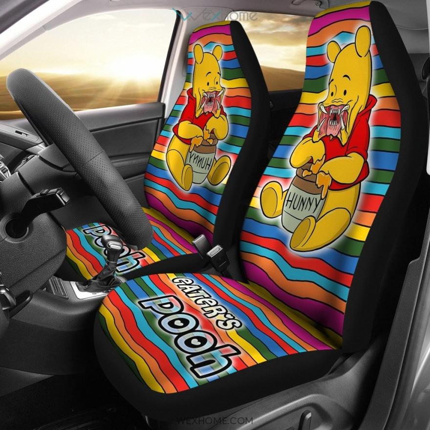 Winnie The Pooh Cartoon Car Seat Covers | Eater Scary Pooh Rainbow Seat Covers