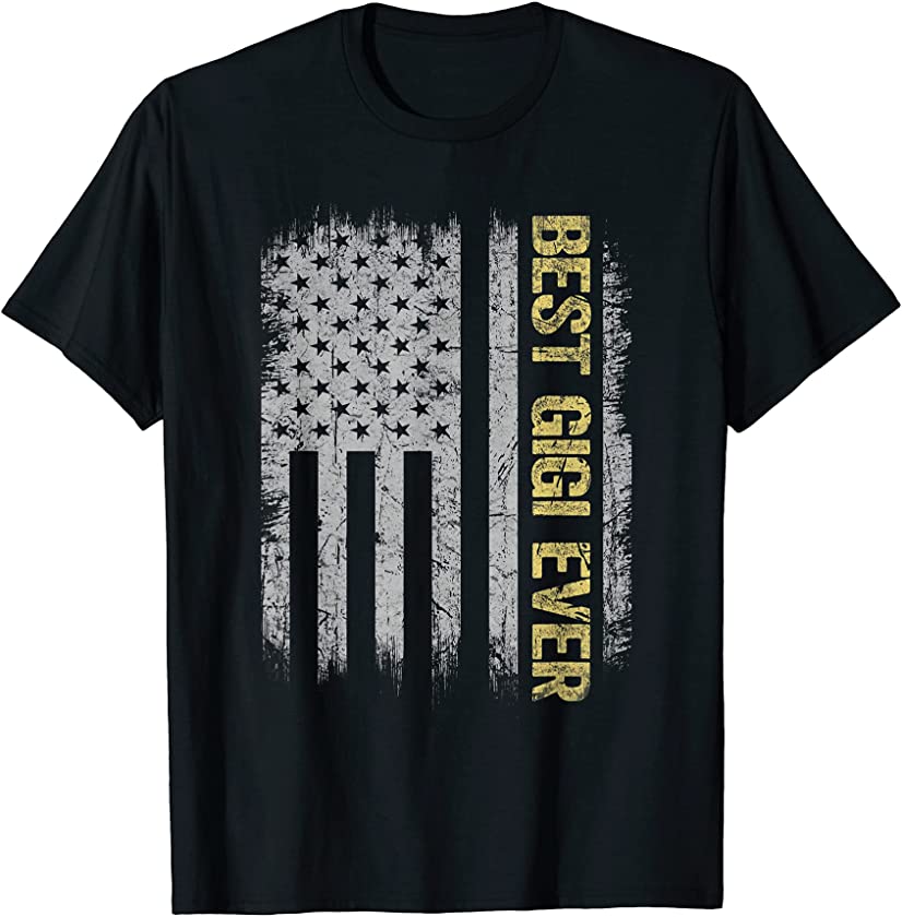 Best Gigi Ever Vintage American Flag Father’s Day Christmas T-Shirt