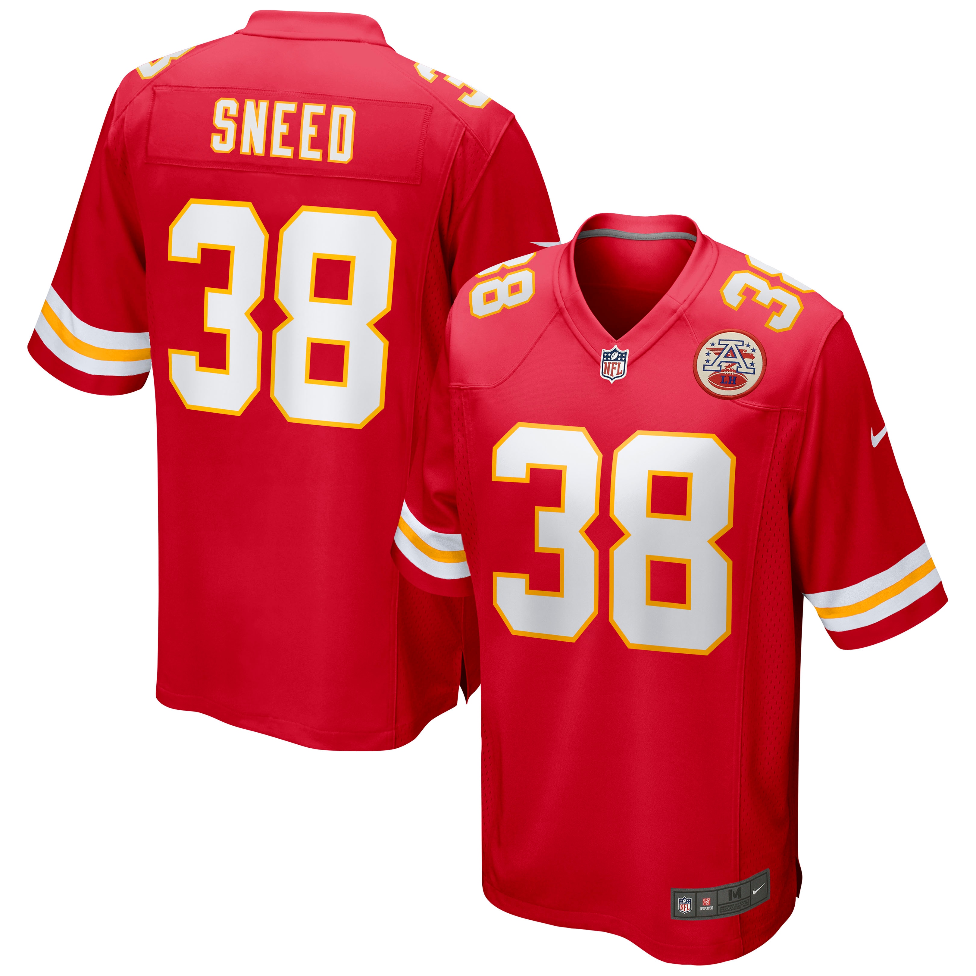 Men’s Kansas City Chiefs L’Jarius Sneed Red Game Jersey