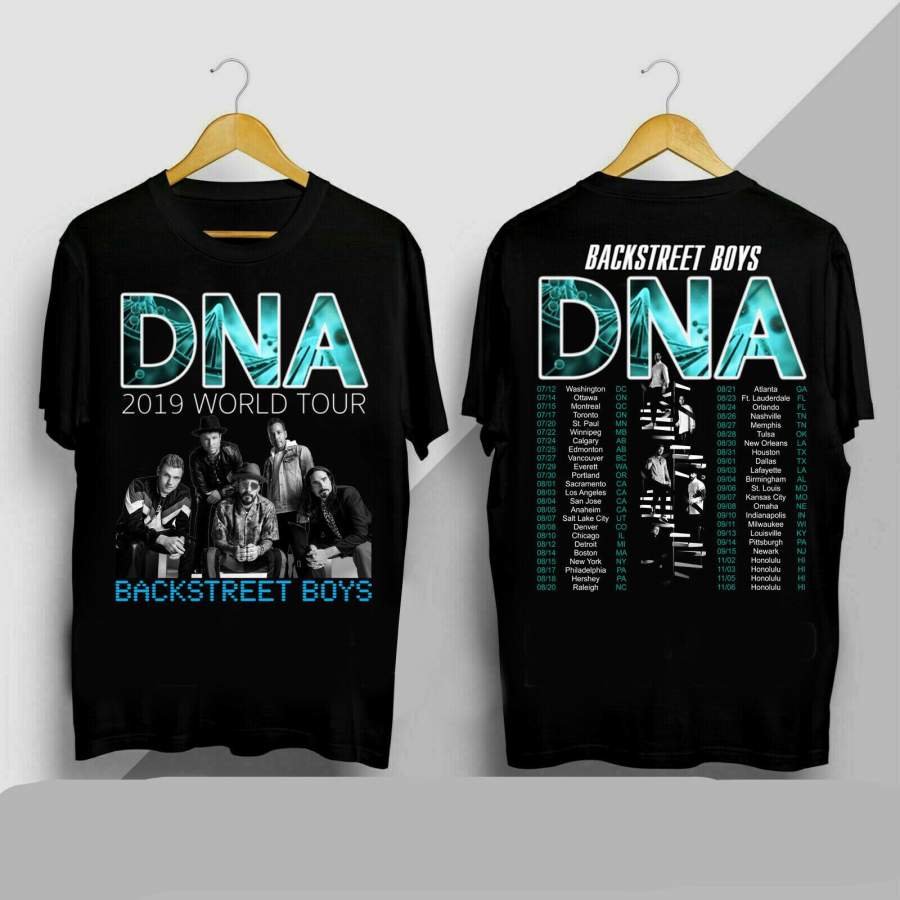 Backstreet Boys Dna World Tour 2019 T-Shirt Tee S-5Xl Men Women