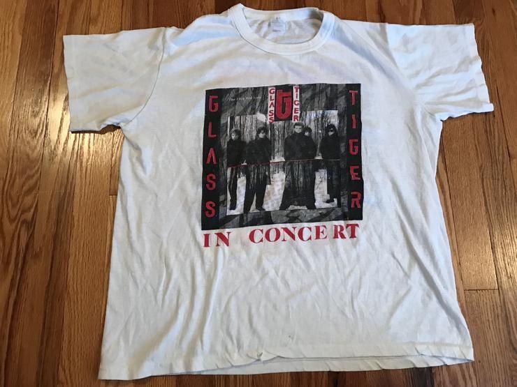 1988 Glass Tiger The Thin Red Line Vintage Shirt