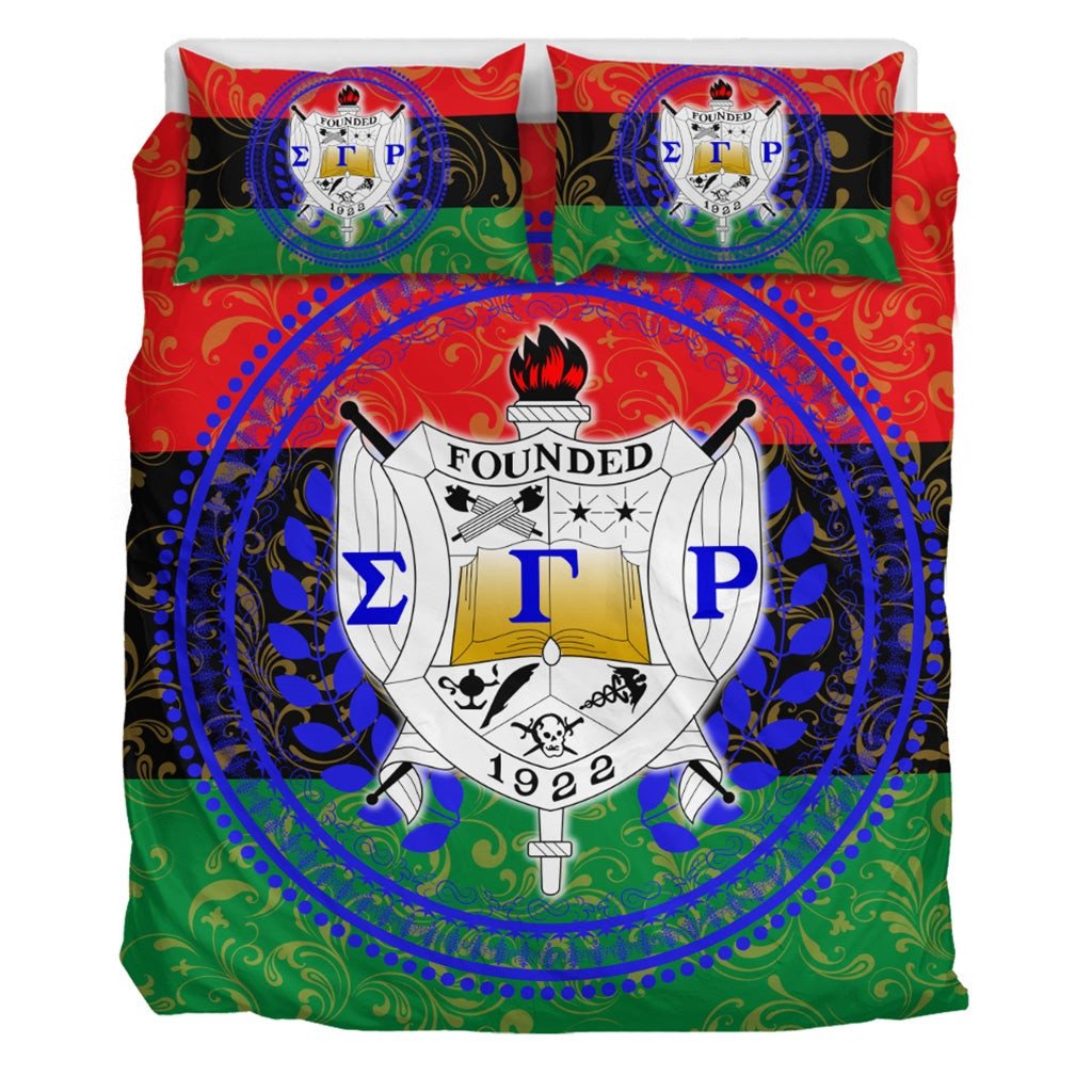 Sorority Bedding Set – Pan Africa Sigma Gamma Rho Sorority Duvet Cover & Pillow Cases