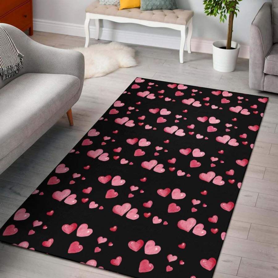Love Heart Area Rug Carpets