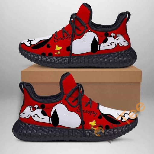 Snoopy Custom Shoes Personalized Name Yeezy Sneakers