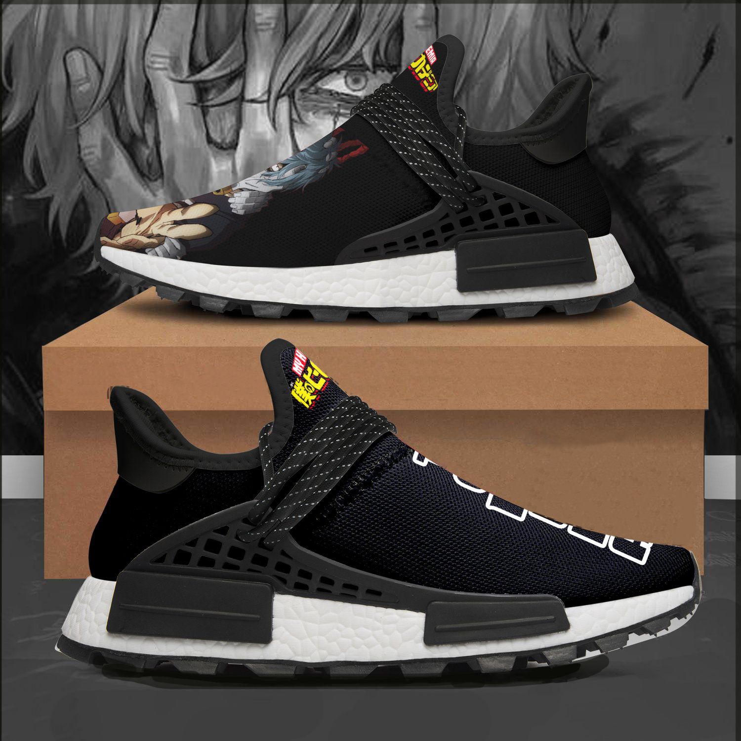 Tomura Shigaraki Shoes My Hero Academia Custom Shoes NMD Sneakers VH3