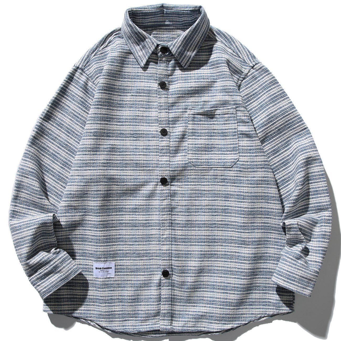 Talishko™ – Full Stripe Pattern Long Sleeve Shirt