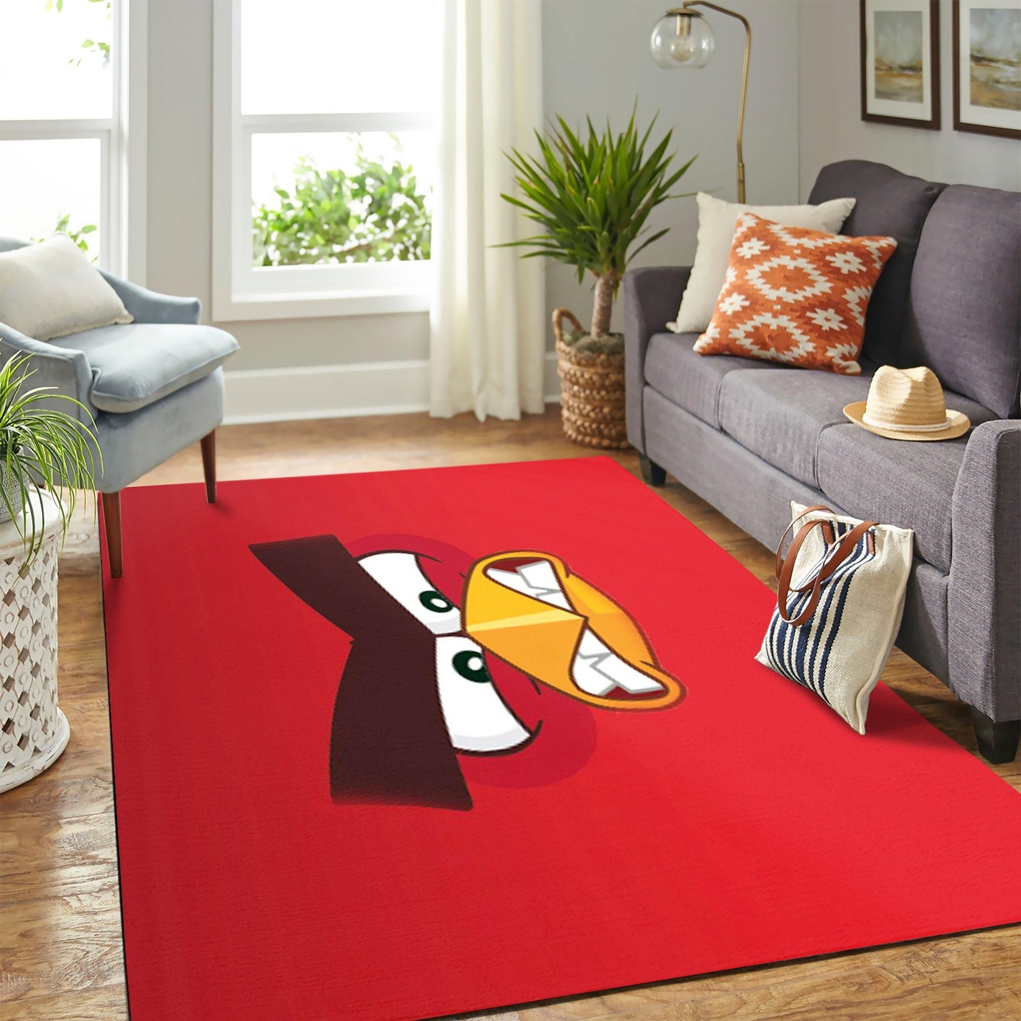 Angry Bird Area Rug Geeky Carpet – home decor – Bedroom Living Room decor