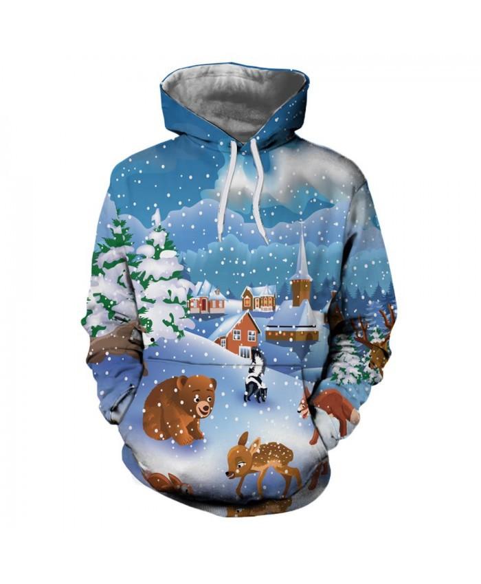 Snowy Little Animal Christmas 3D All Over Print | For Men & Women | Adult | Ho5637