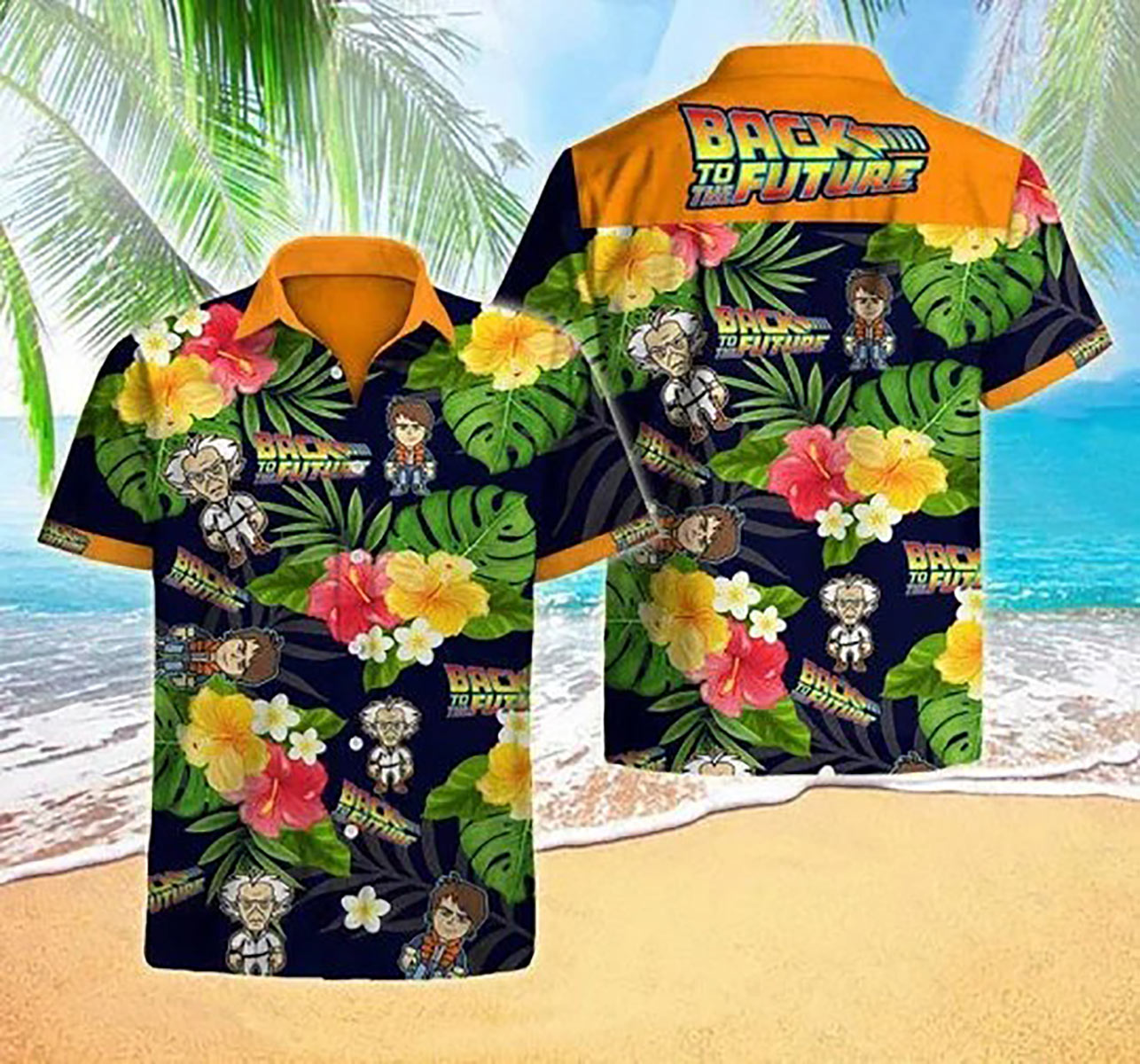 Back To The Future Summer 897 Casual Hawaiian Shirt Aloha Beach Holiday Ha56915