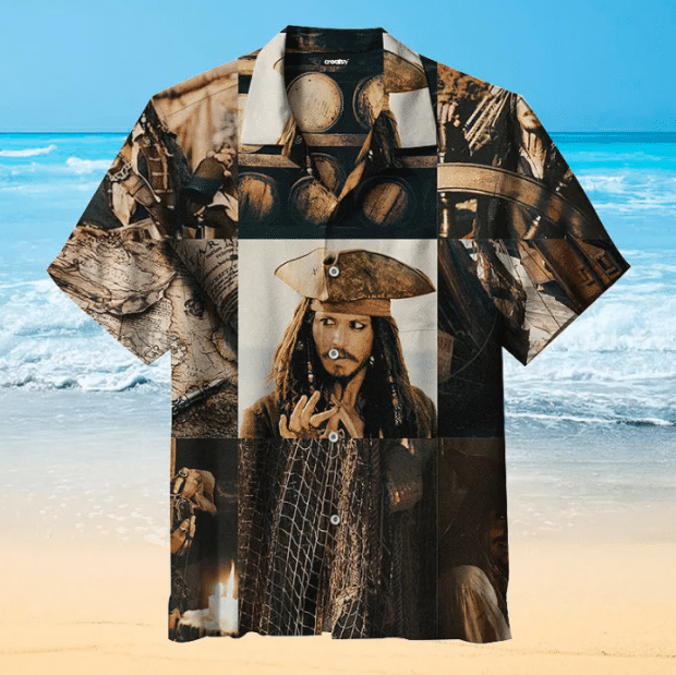 Captain Jack For Man And Woman Print Short Sleeve Hawaii Shirt Ha70279