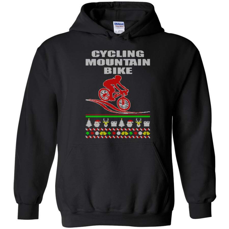 Cycling Mountain Bike Ugly Christmas Sweater – Hoodie