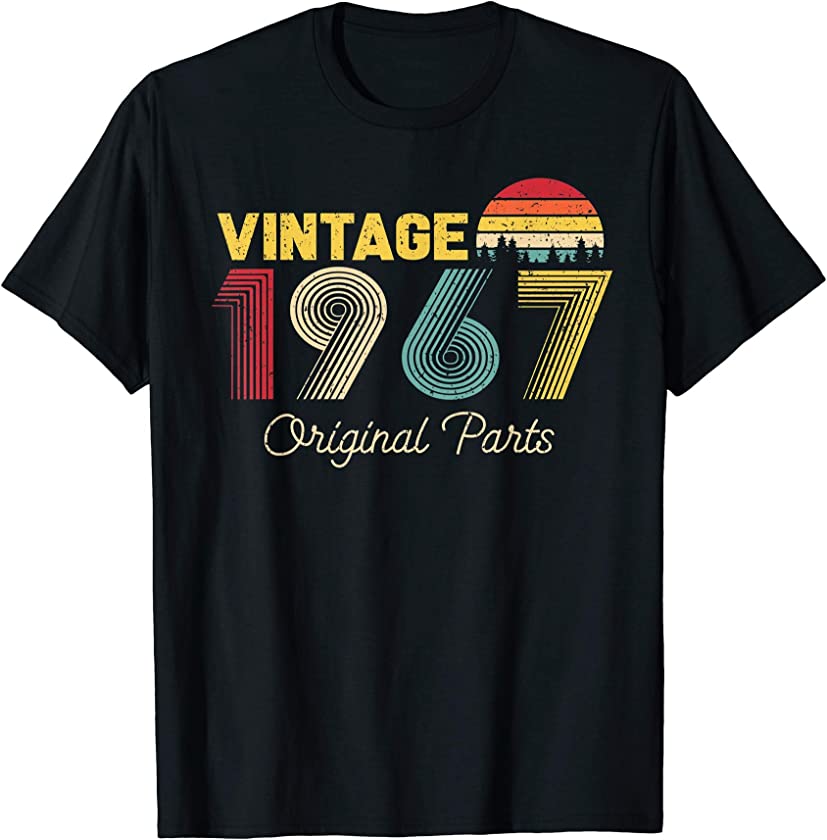 Vintage Original Parts 1967 Cool Men and Women 54th Bday T-Shirt