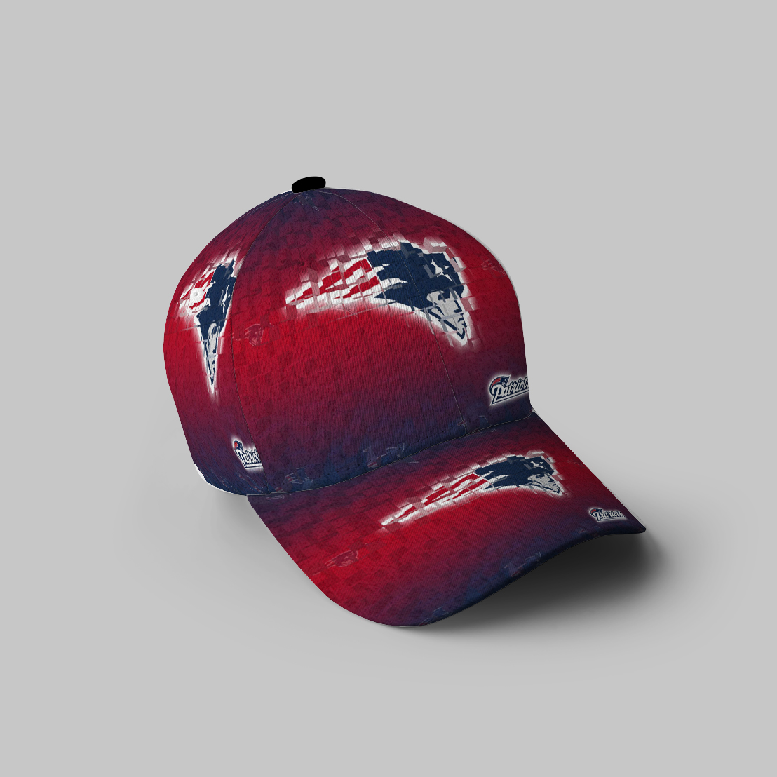 New England Patriots Jigsaw Pat 3D Printing Baseball Cap Classic Hat